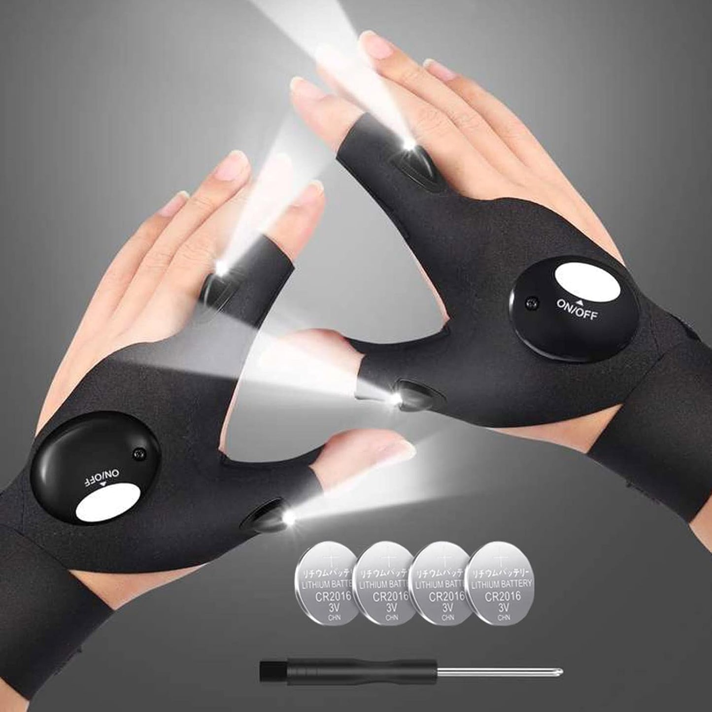 SparkGlove | Guanti luminosi a LED per le dita