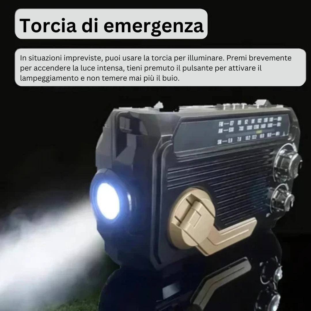 StormGuard | Radio di Emergenza con Power Bank e Allarme SOS