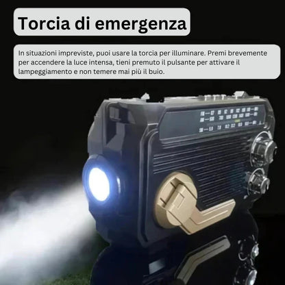 StormGuard | Radio di Emergenza con Power Bank e Allarme SOS
