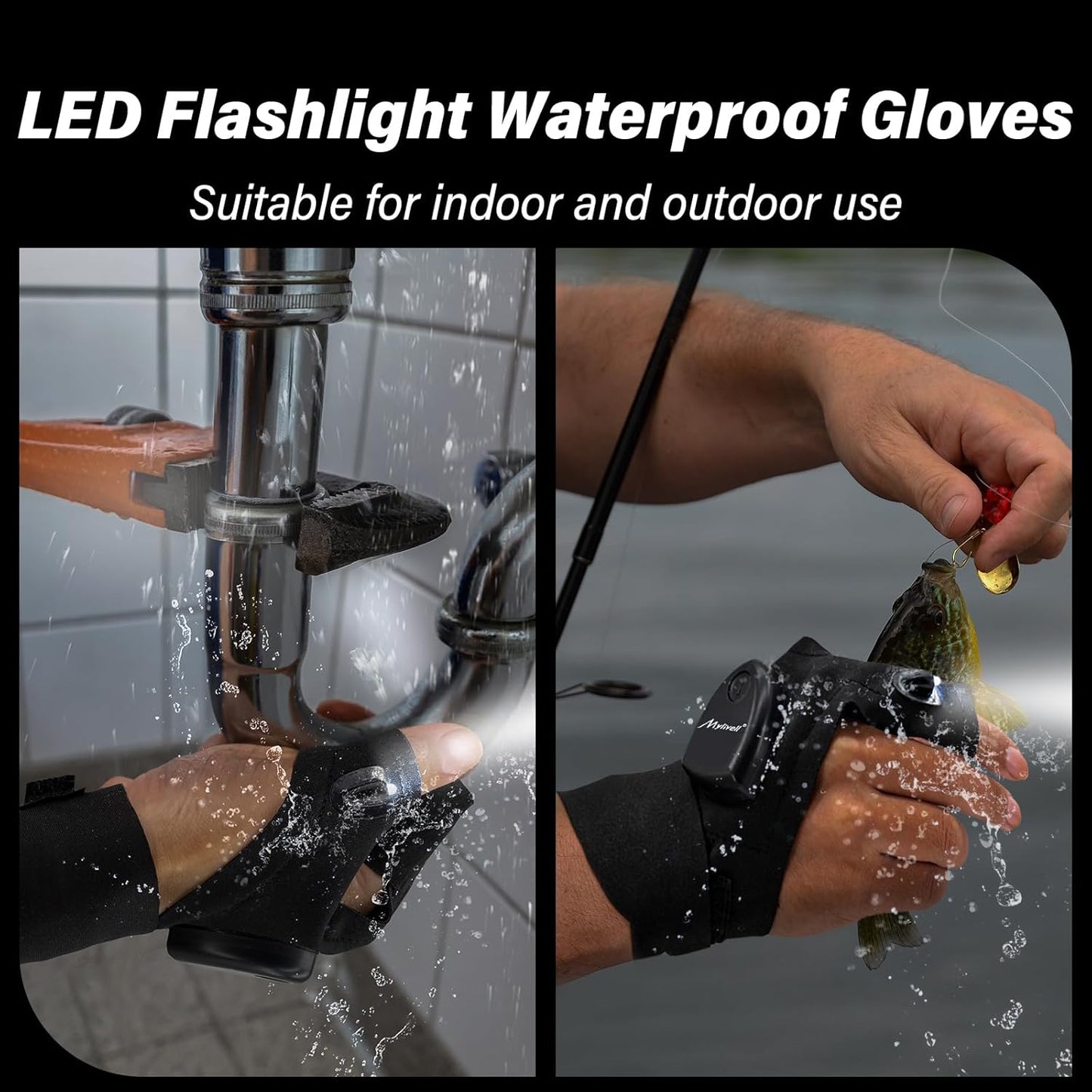 SparkGlove | Guanti luminosi a LED per le dita
