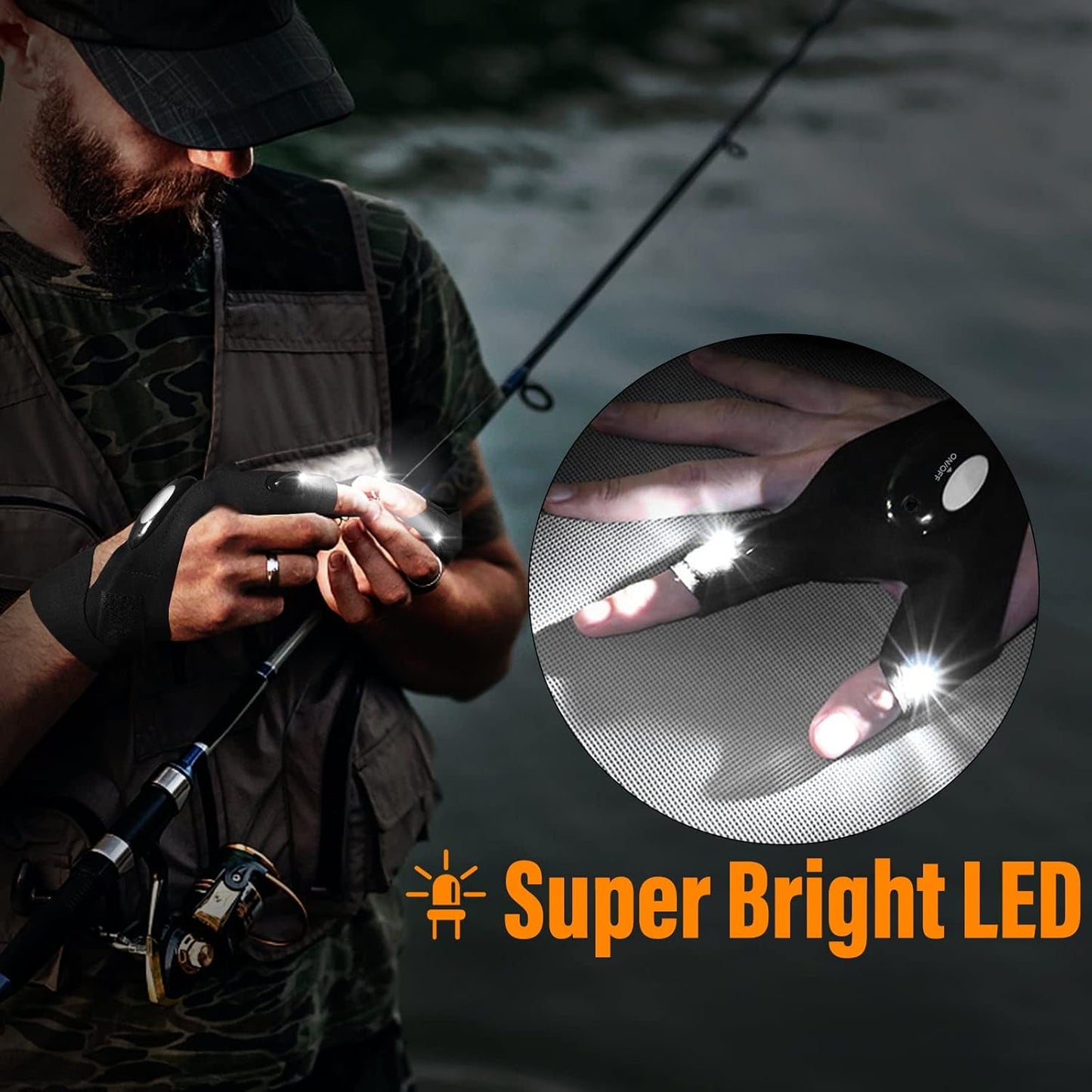 SparkGlove | Guanti luminosi a LED per le dita